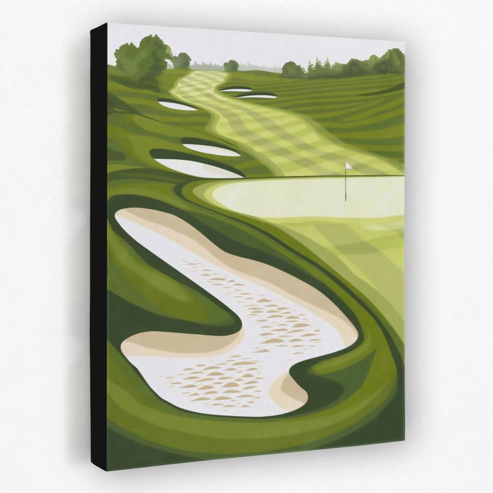 Tranquil Tee Time - Golf Canvas Wall Art