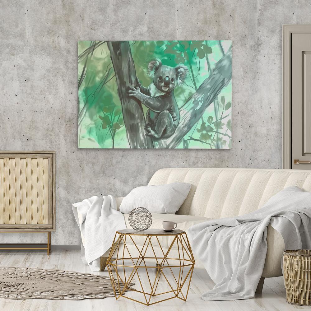 Tree Climbing Koala - Luxury Wall Art