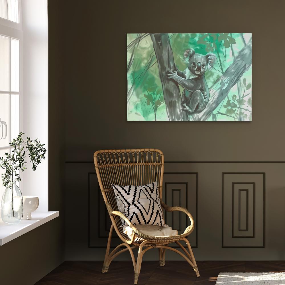 Tree Climbing Koala - Luxury Wall Art