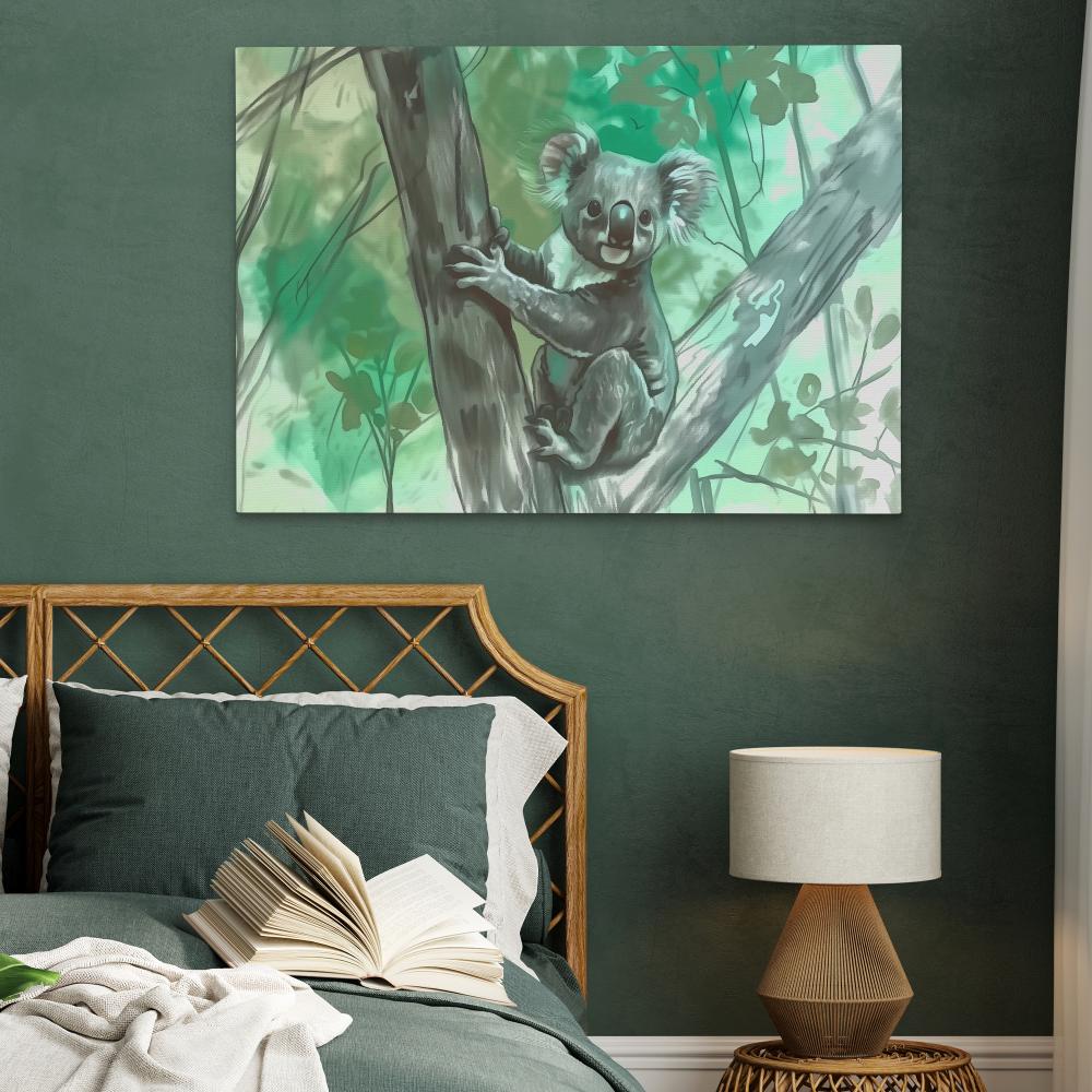 Tree Climbing Koala - Luxury Wall Art