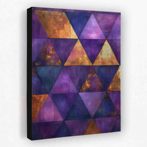 Triangular Gold - Luxury Wall Art