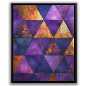 Triangular Gold - Luxury Wall Art