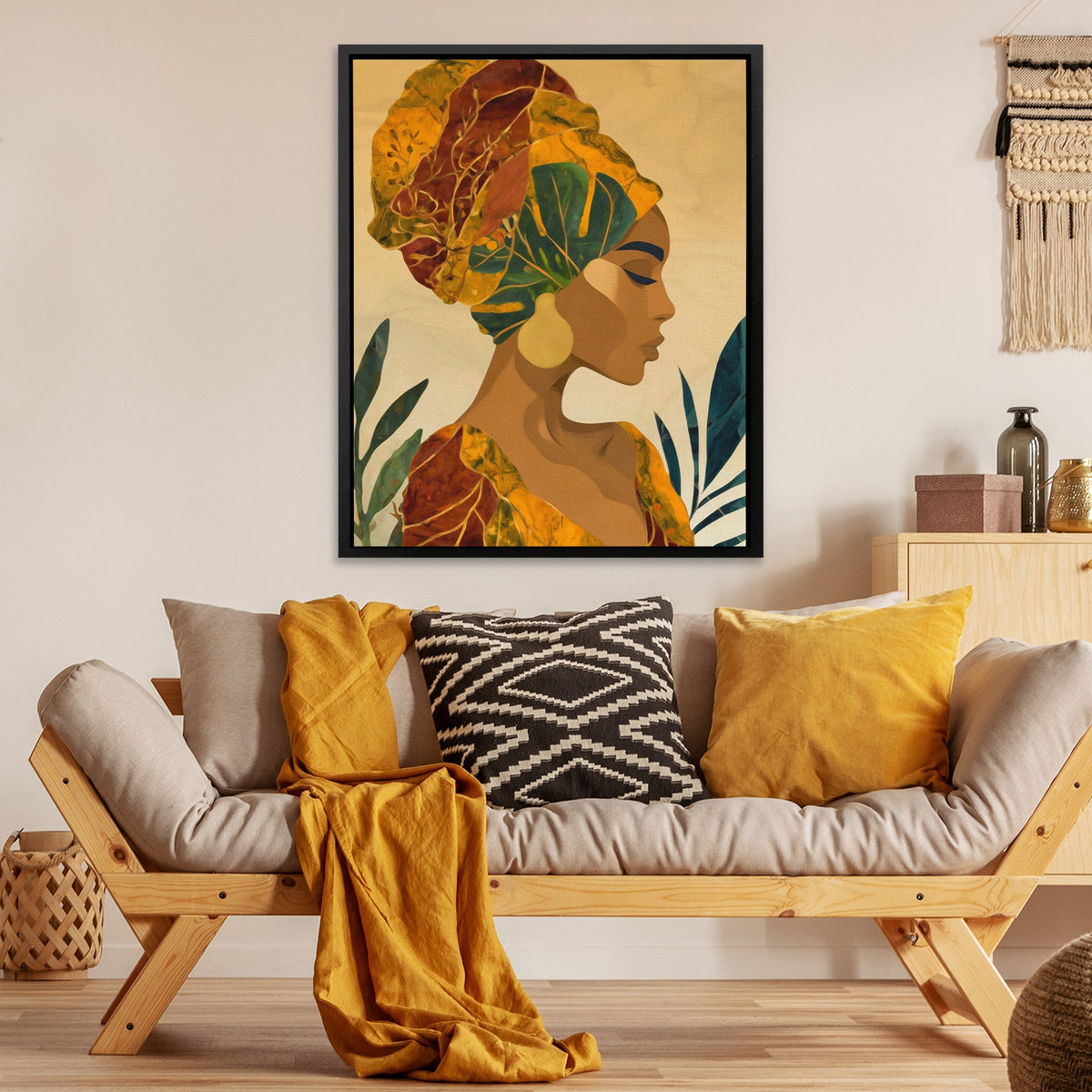 Tropical Crown Portrait - Luxury Wall Art
