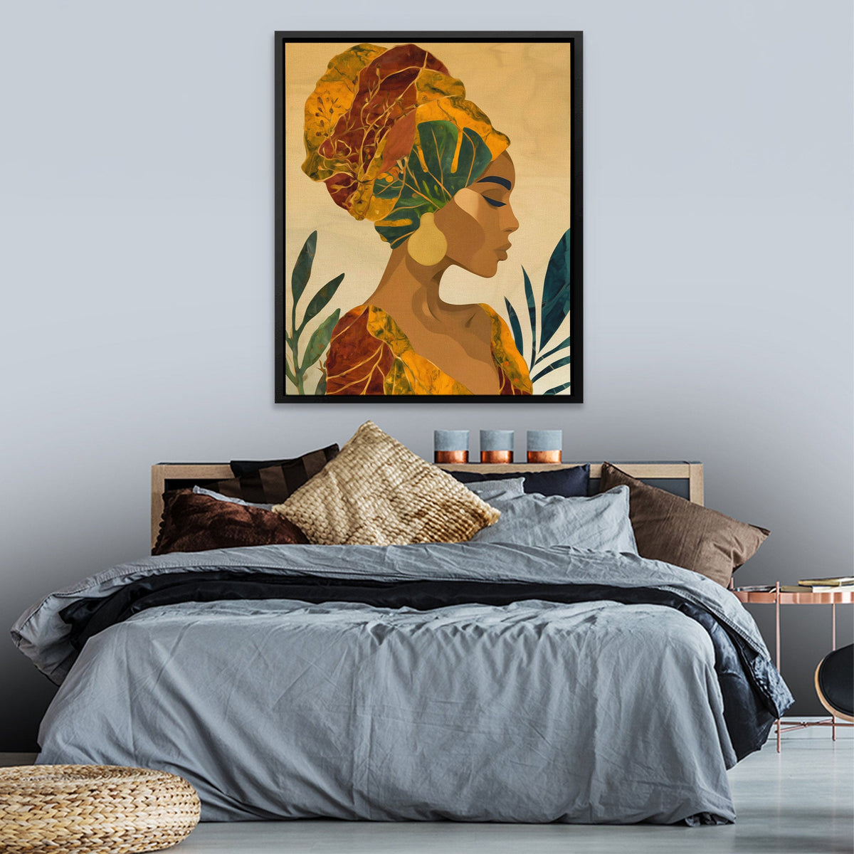 Tropical Crown Portrait - Luxury Wall Art