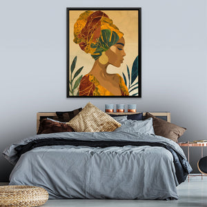 Tropical Crown Portrait - Luxury Wall Art