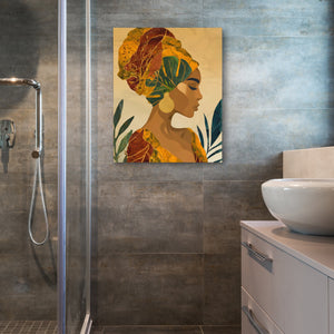 Tropical Crown Portrait - Luxury Wall Art