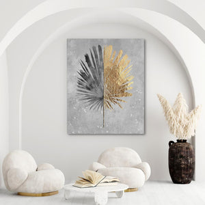 Tropical Leaf Gold - Luxury Wall Art