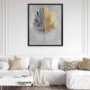 Tropical Leaf Gold - Luxury Wall Art