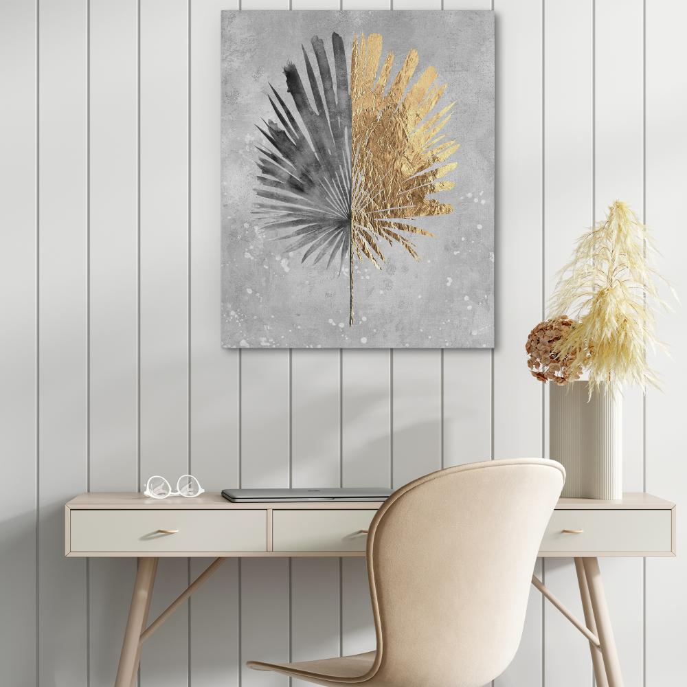 Tropical Leaf Gold - Luxury Wall Art