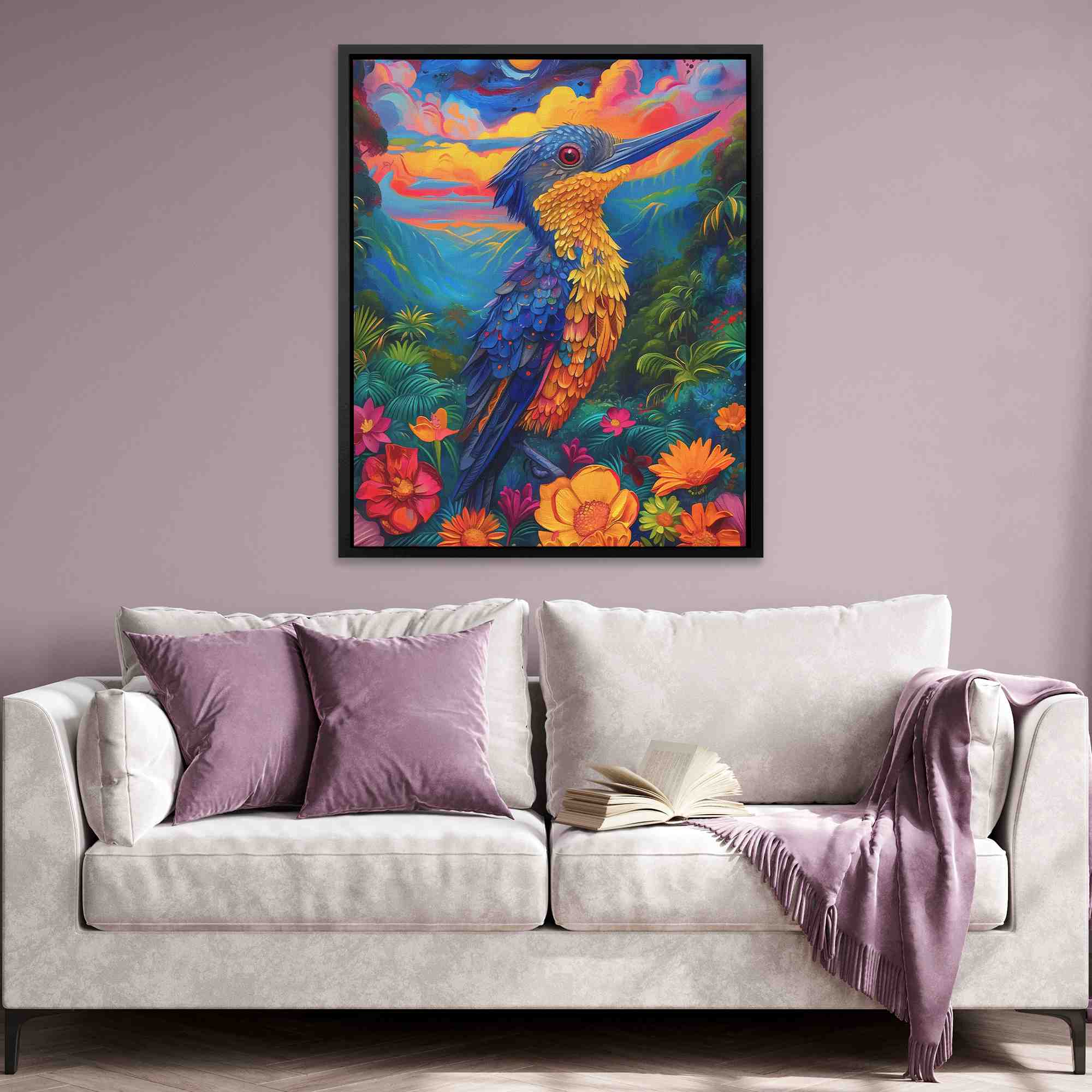 Tropical Rain Forest Bird - Luxury Wall Art