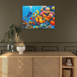 Tropical Scuba Diver - Luxury Wall Art