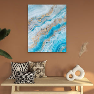 Turquoise Crystal - Luxury Wall Art