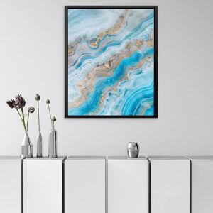 Turquoise Crystal - Luxury Wall Art