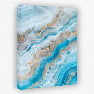 Turquoise Crystal - Luxury Wall Art