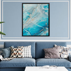 Turquoise Layers - Luxury Wall Art