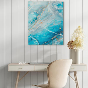 Turquoise Layers - Luxury Wall Art