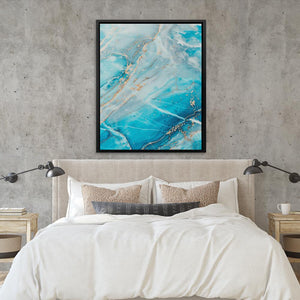 Turquoise Layers - Luxury Wall Art