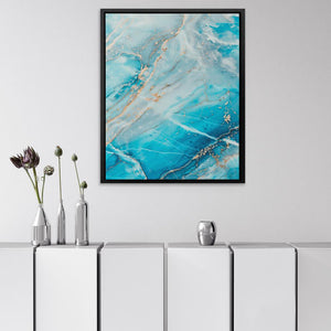 Turquoise Layers - Luxury Wall Art