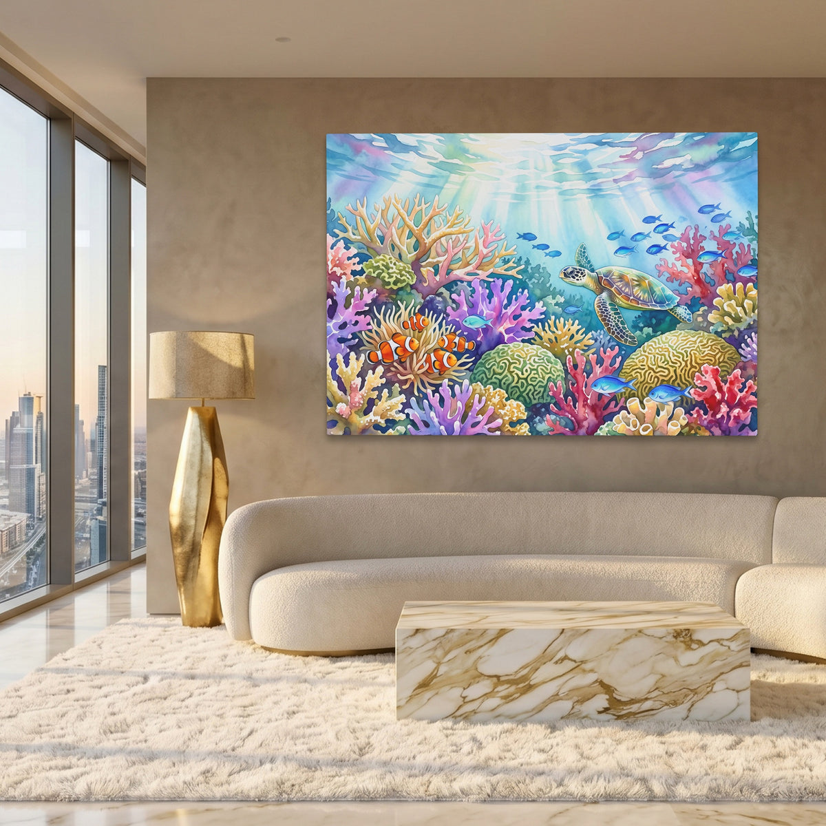 Turtle Sunlit Waters — Turtle Sunlit Waters White Gold Lux Land 241