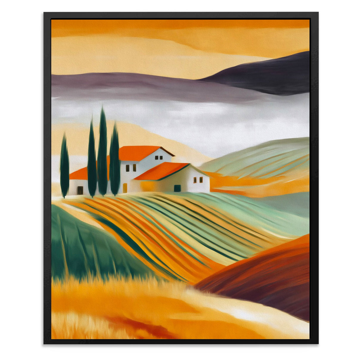 Tuscan Golden Valley - Luxury Wall Art