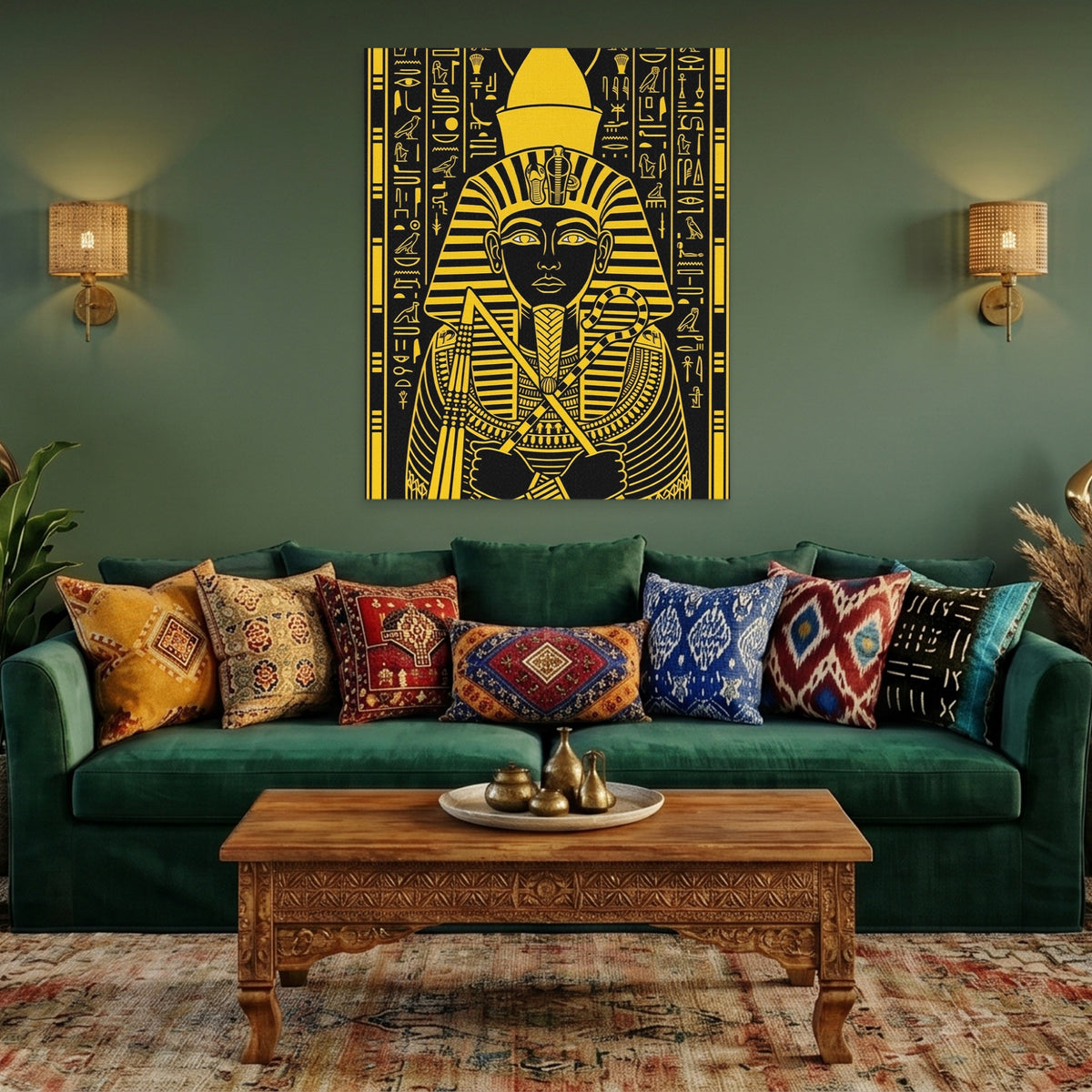 Tutankhamun Gold Regalia — Tutankhamun Gold Regalia Cozy Green Port 72