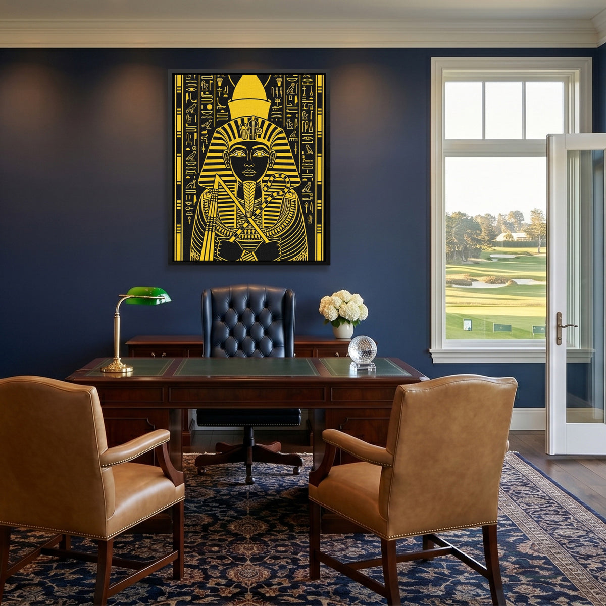 Tutankhamun Gold Regalia — Tutankhamun Gold Regalia Golf House Blue Port 126