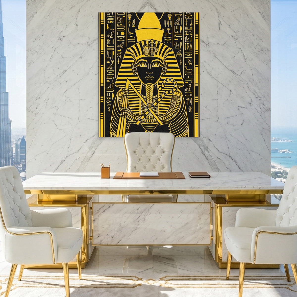 Tutankhamun Gold Regalia — Tutankhamun Gold Regalia King Lux Port 144