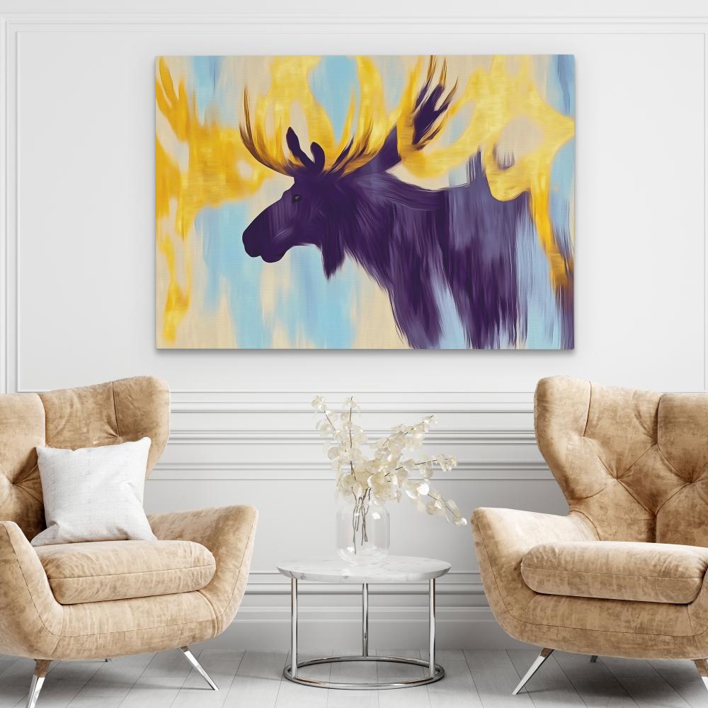 Twilight Glow Moose - Luxury Wall Art