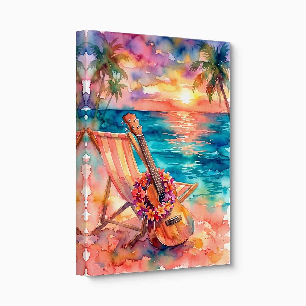 Ukulele Beach Sunset - Luxury Wall Art