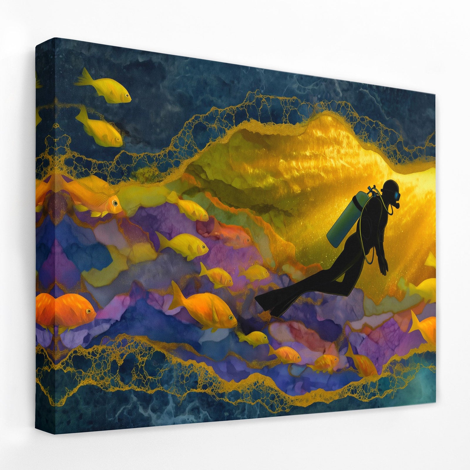 Underwater Golden Hour - Luxury Wall Art