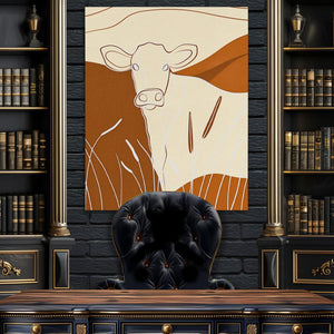 Valley Cow - Luxury Wall Art