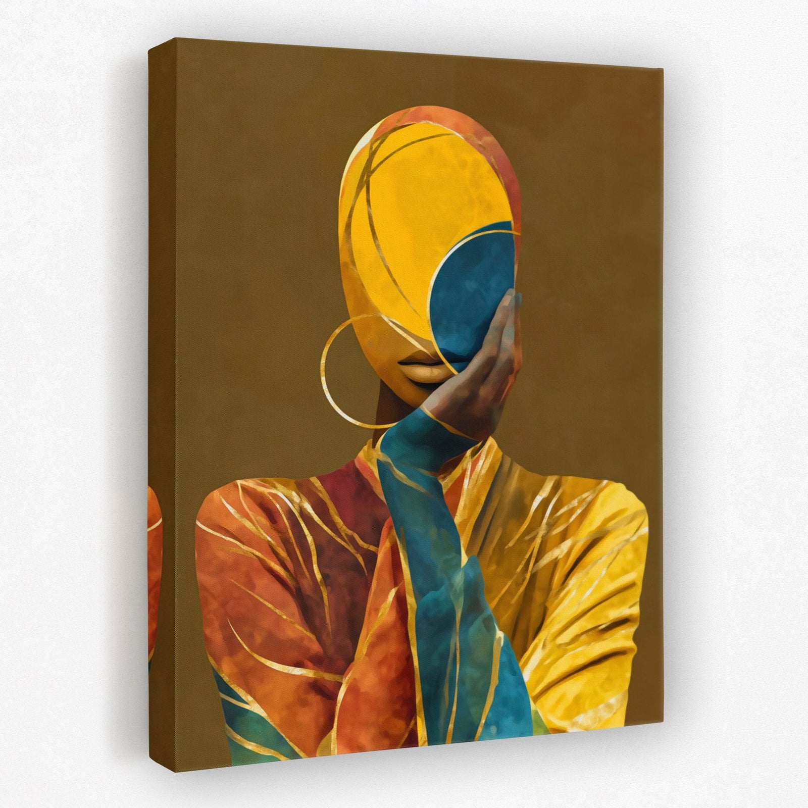 Veiled Golden Reflection - Luxury Wall Art
