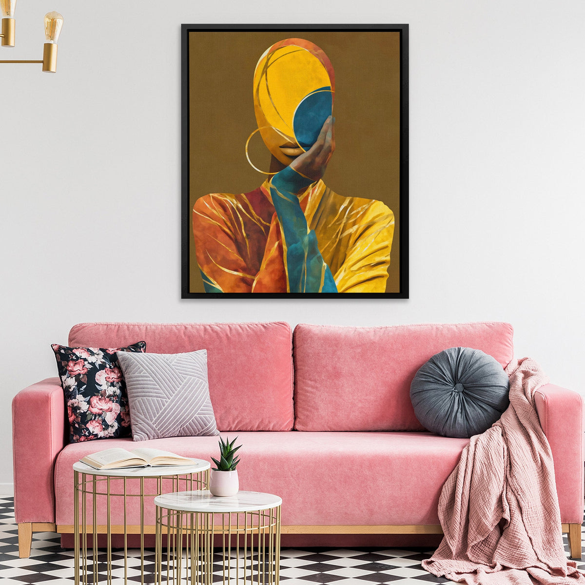 Veiled Golden Reflection - Luxury Wall Art