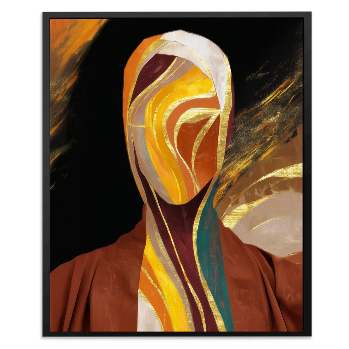 Veiled Ribbons Portrait - Luxury Wall Art