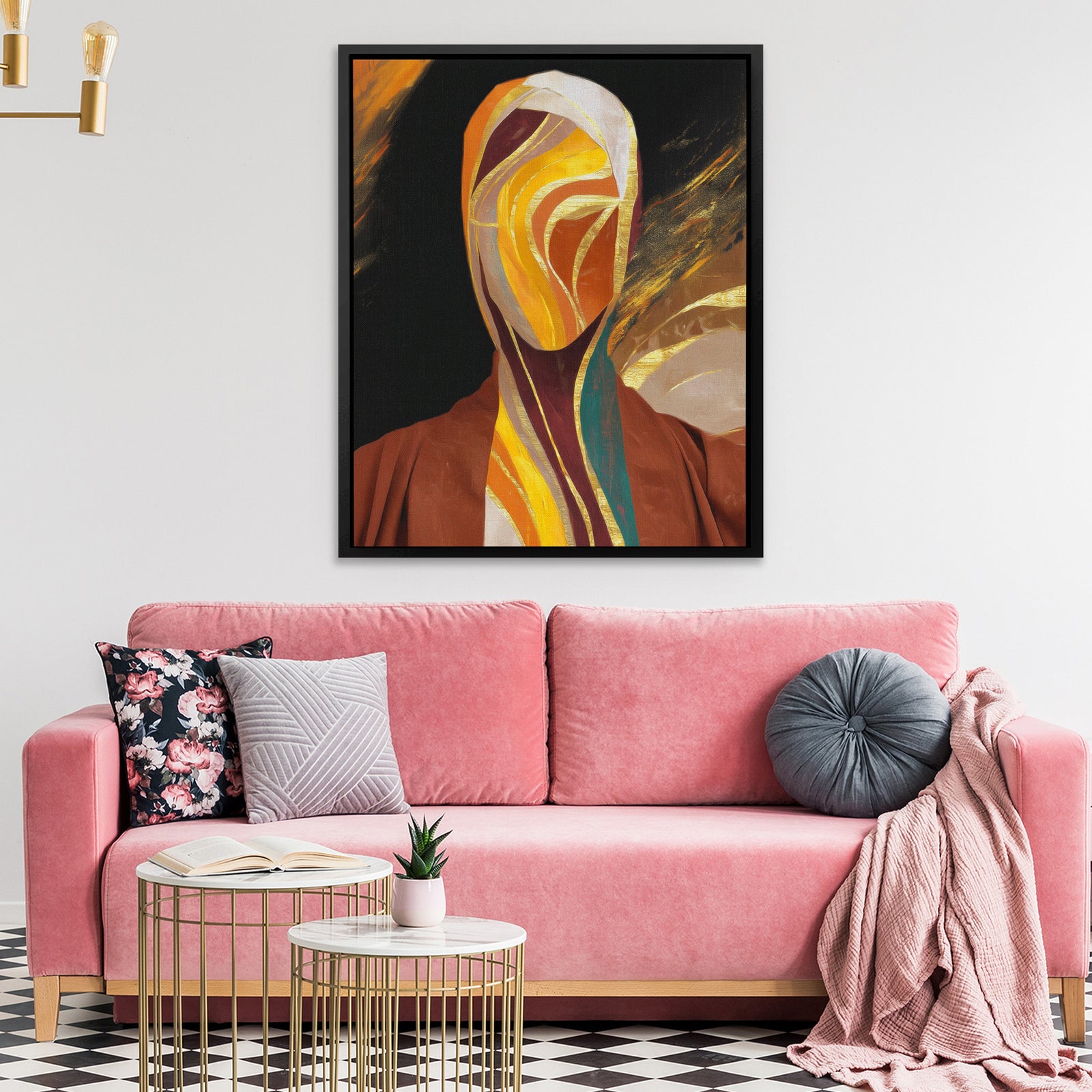 Veiled Ribbons Portrait - Luxury Wall Art