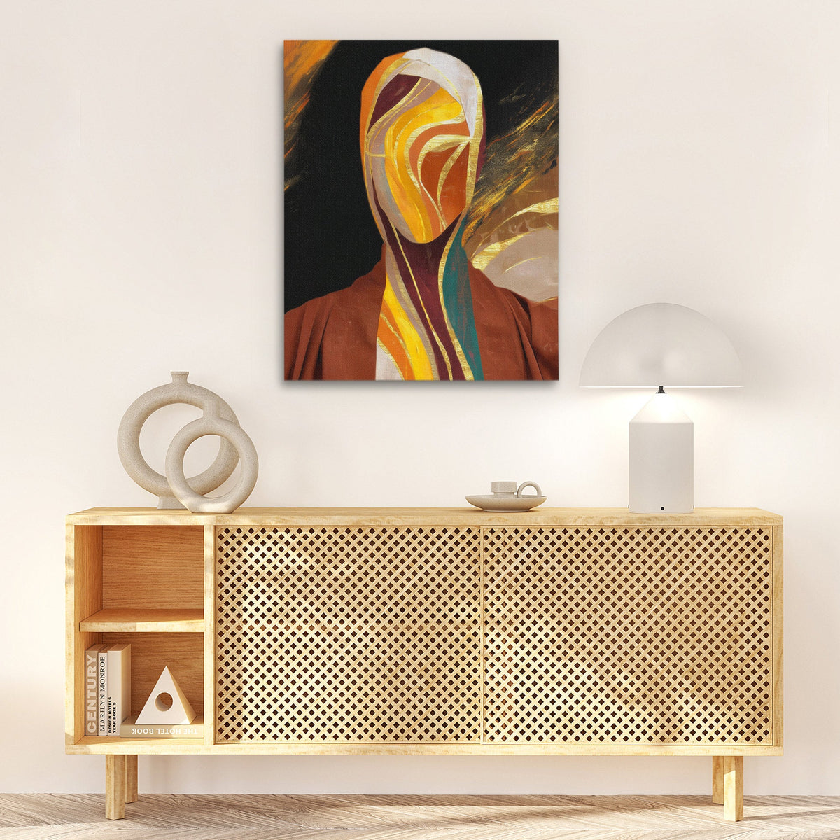 Veiled Ribbons Portrait - Luxury Wall Art