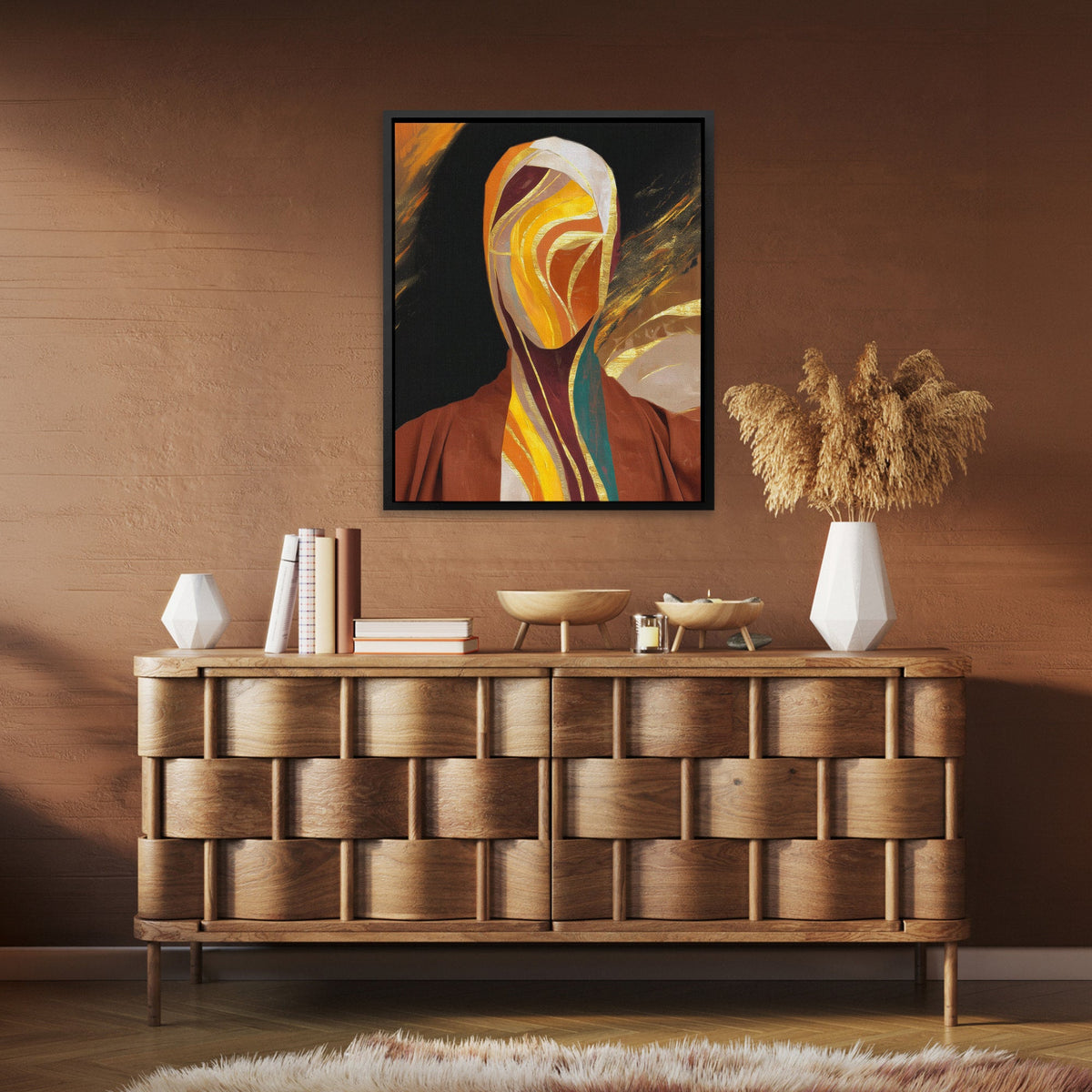 Veiled Ribbons Portrait - Luxury Wall Art