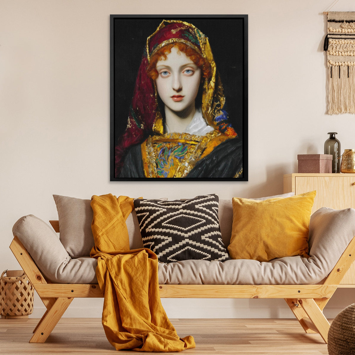 Veiled Turban Portrait - Luxury Wall Art