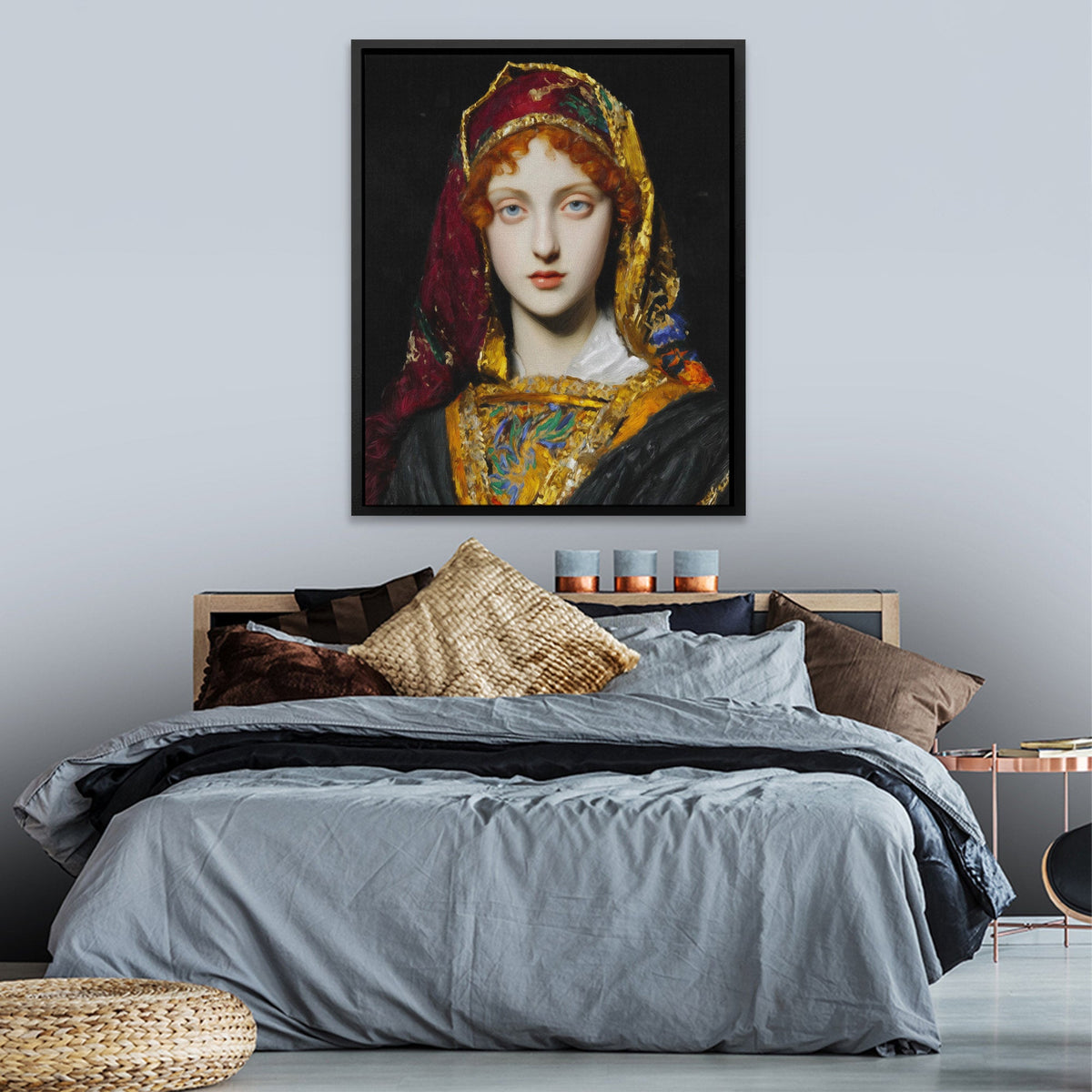 Veiled Turban Portrait - Luxury Wall Art