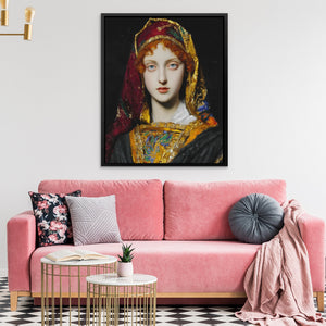 Veiled Turban Portrait - Luxury Wall Art