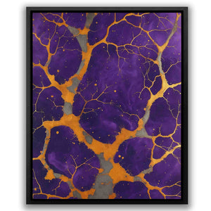 Veins of Gold - Gold Vertical Canvas Print