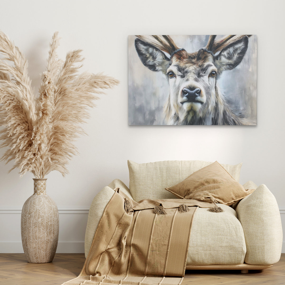 Velvet Antler Crown - Luxury Wall Art