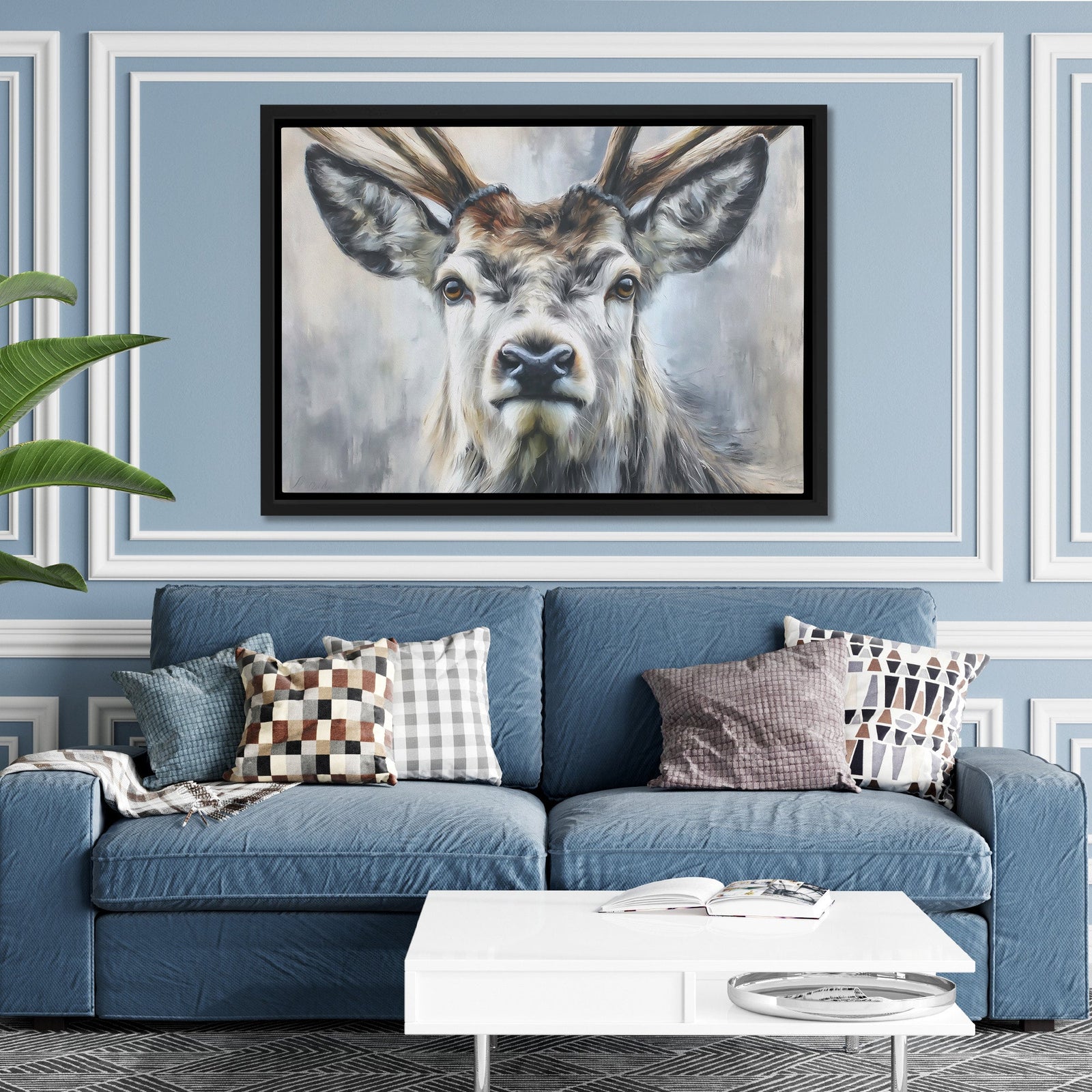 Velvet Antler Crown - Luxury Wall Art