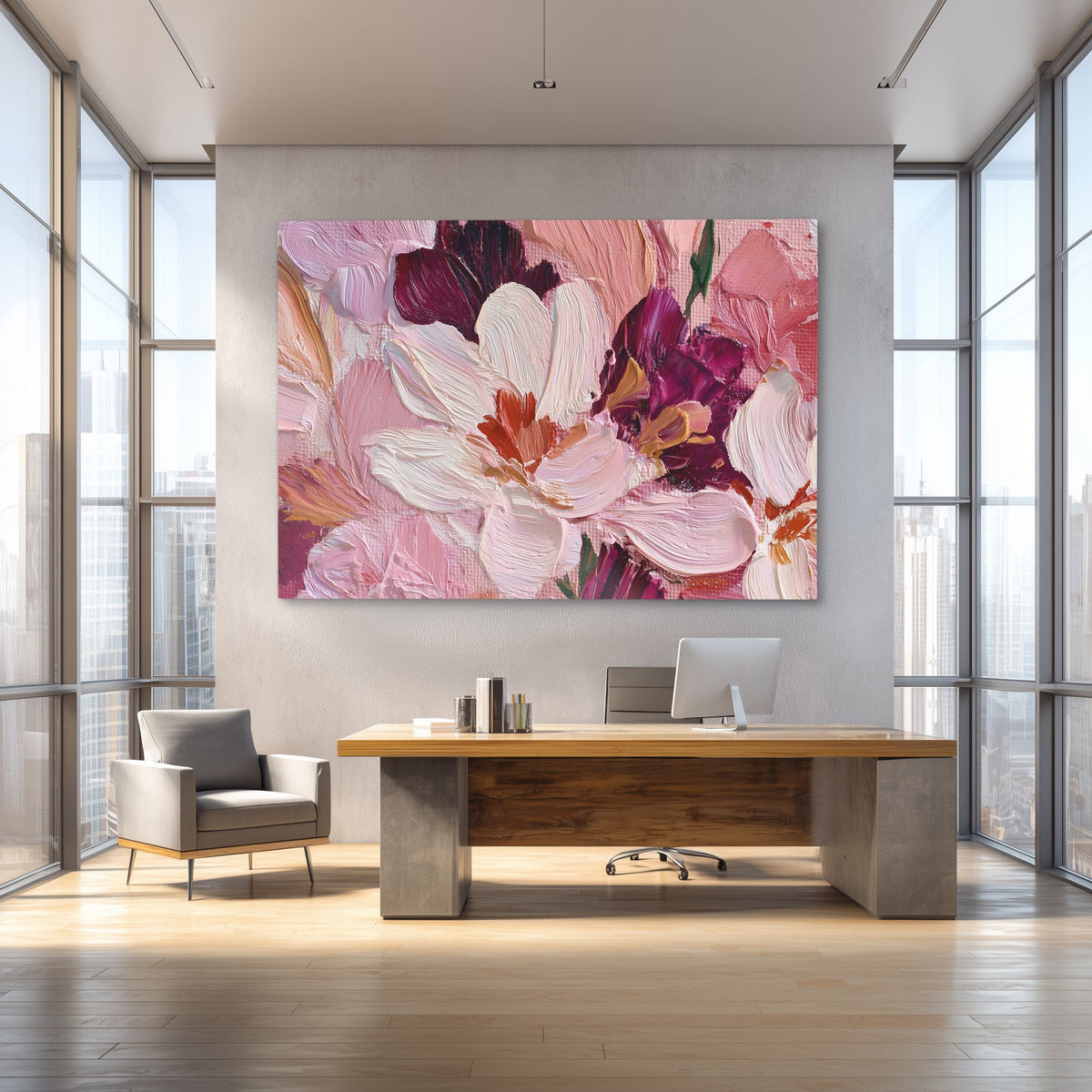 Velvet Gardens Embrace - Luxury Wall Art