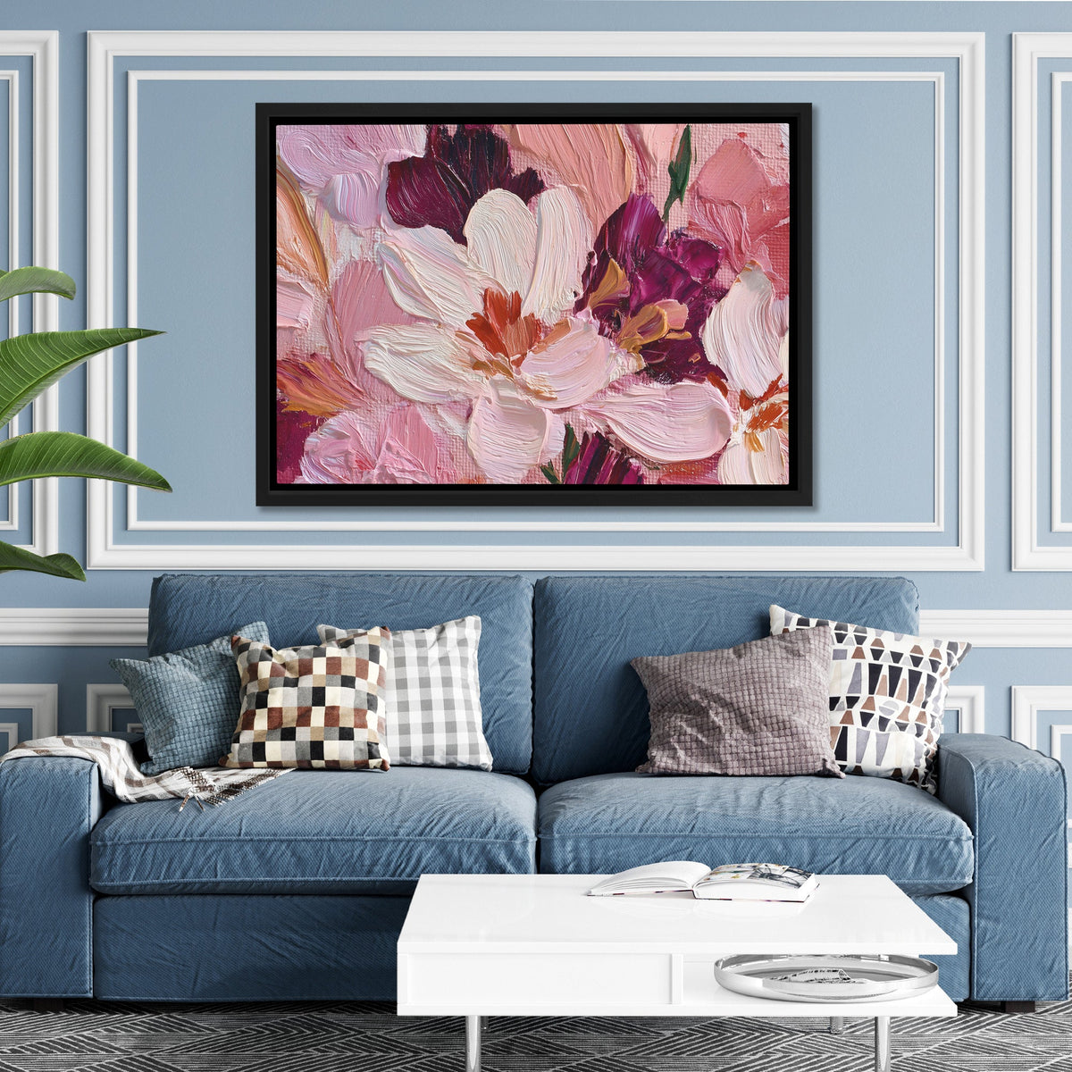 Velvet Gardens Embrace - Luxury Wall Art