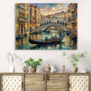 Venice Golden Evening — venice golden evening sq beach cabinet 1land flush print