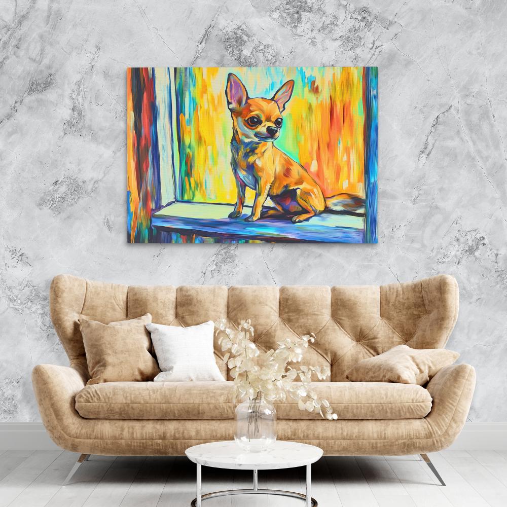 Vibrant Chihuahua - Luxury Wall Art
