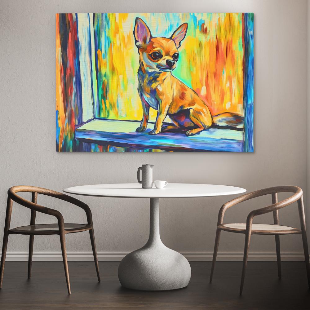 Vibrant Chihuahua - Luxury Wall Art