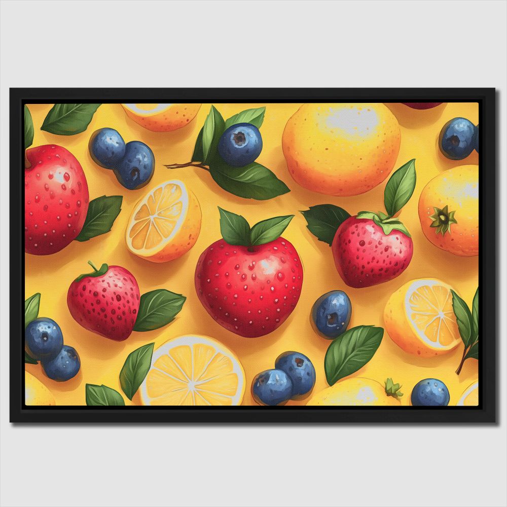 Vibrant Fruit Illustration - Luxury Wall Art