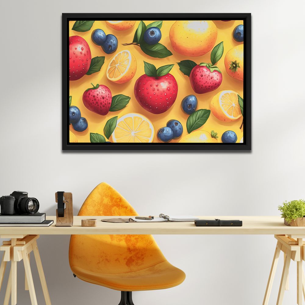 Vibrant Fruit Illustration - Luxury Wall Art